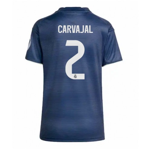 Ženski Nogometni dresi Real Madrid Daniel Carvajal #2 Gostujoči 2025-26 Kratek Rokav